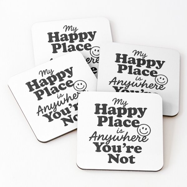 Item preview, My Happy Place Is Anywhere You're Not Funny Introvert Quote designed and sold by zakugan.