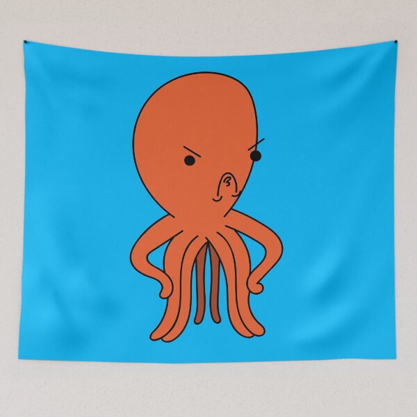 Item preview, grumpy octopus designed and sold by Sarah Gomez.
