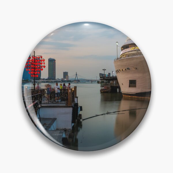 Item preview, Da Nang riverside at the Love Lock Bridge designed and sold by WorldScenery.