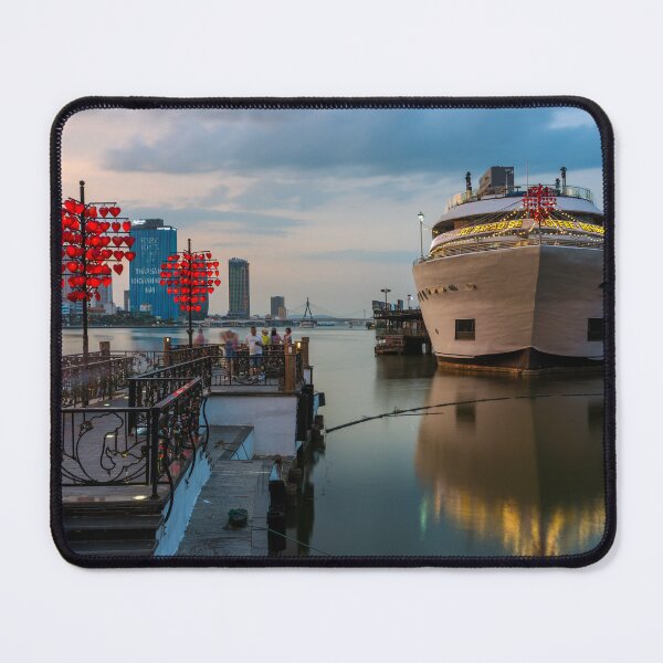 Item preview, Da Nang riverside at the Love Lock Bridge designed and sold by WorldScenery.