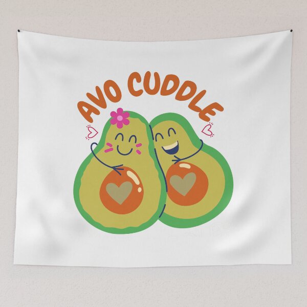Item preview, Avo Cuddle – Cute Avocado Pun Hug designed and sold by minibrainco.