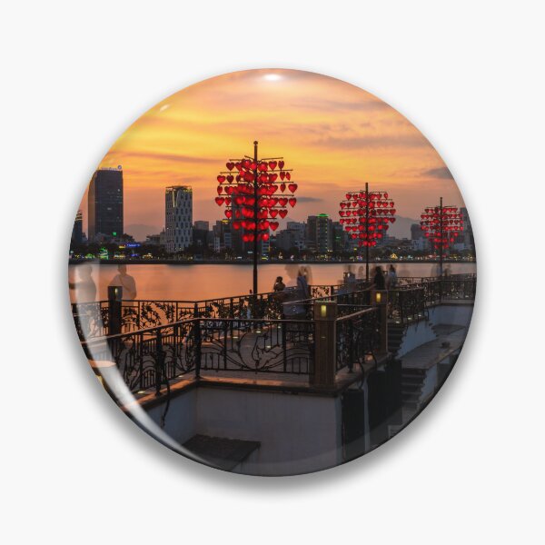 Item preview, Da Nang riverside at the Love Lock Bridge designed and sold by WorldScenery.