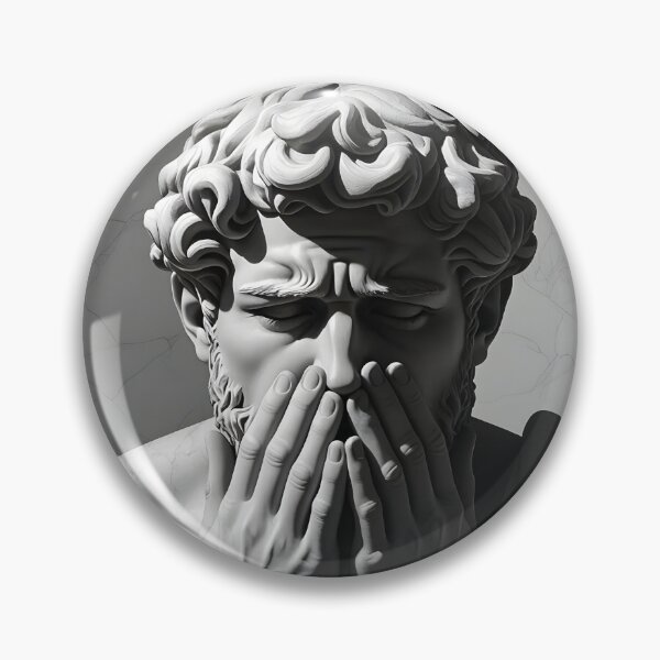 Item preview, Statue of a Man in Black and White in Marble designed and sold by Erlin Rudho.