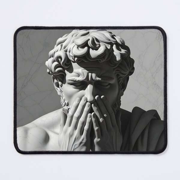 Item preview, Statue of a Man in Black and White in Marble designed and sold by Erlin Rudho.