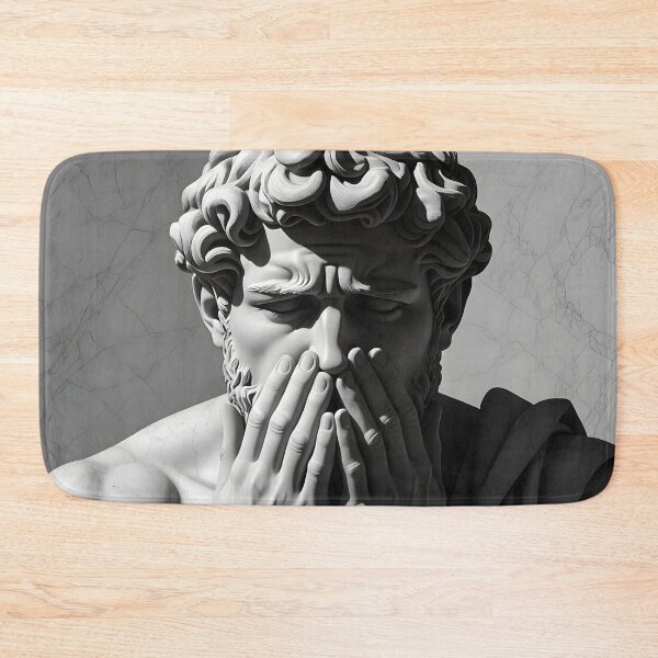 Item preview, Statue of a Man in Black and White in Marble designed and sold by Erlin Rudho.