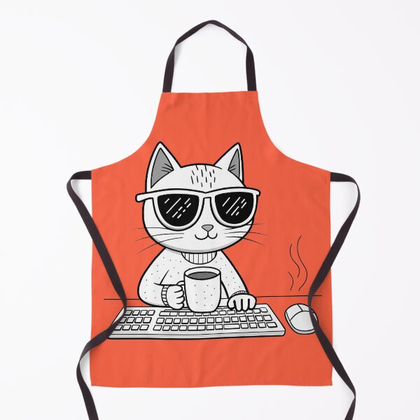 Item preview,  cartoon cat art - i are programmer cool cat version designed and sold by RAZ1995.