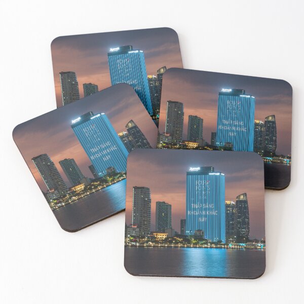 Item preview, Da Nang riverside buildings at night designed and sold by WorldScenery.