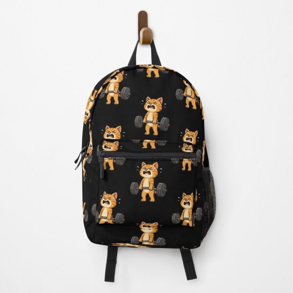 Item preview, Orange Cat Gymrat Deadlift Lifting Animal Lover Mom Dad Kids designed and sold by rafaeltto.