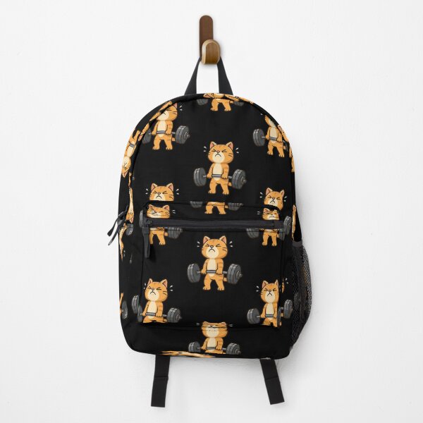 Item preview, Orange Cat Gymrat Deadlift Lifting Animal Lover Mom Dad Kids designed and sold by rafaeltto.