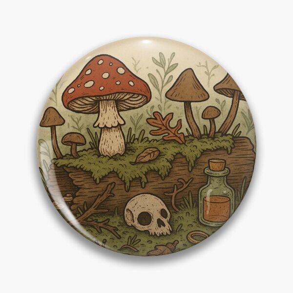 Item preview, Mystical Forest Floor – Goblincore Mushrooms & Curios by ElimsArtss designed and sold by ElimsArtss.