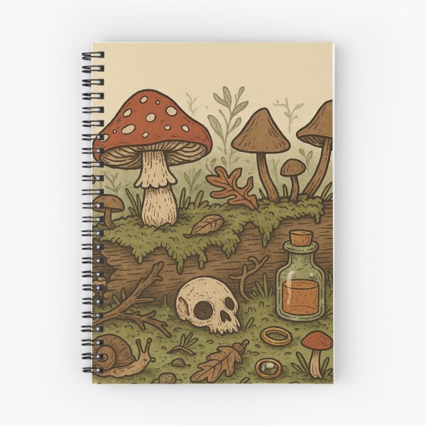 Item preview, Mystical Forest Floor – Goblincore Mushrooms & Curios by ElimsArtss designed and sold by ElimsArtss.