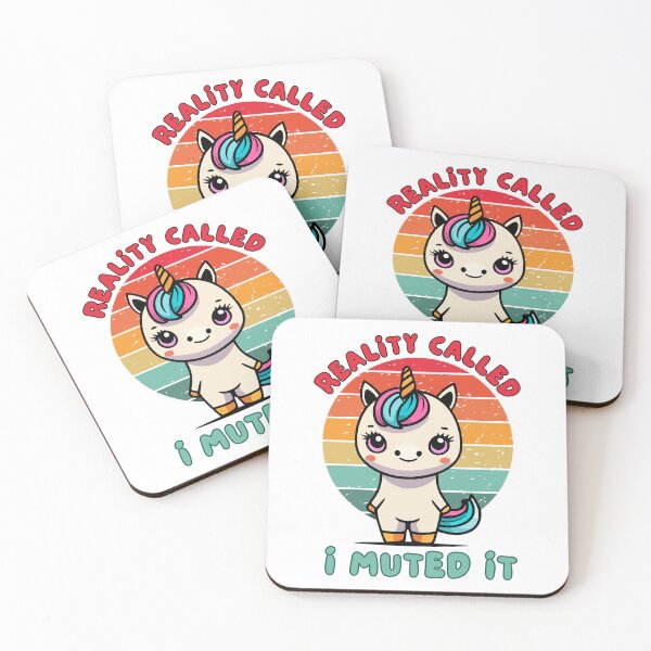 Item preview, Reality called. I muted It. - unicorn design designed and sold by CleanDecor.