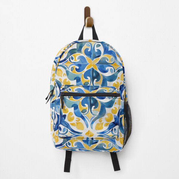 Item preview, Mediterranean Tiles Pattern Amalfi Coast Dolce Vita designed and sold by PG Illustration.