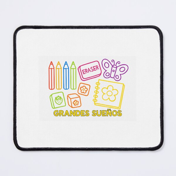 Item preview, Neon School Supplies Clipart – Butterfly Sharpener, Scented Erasers & Colored Pencils designed and sold by Aucia.