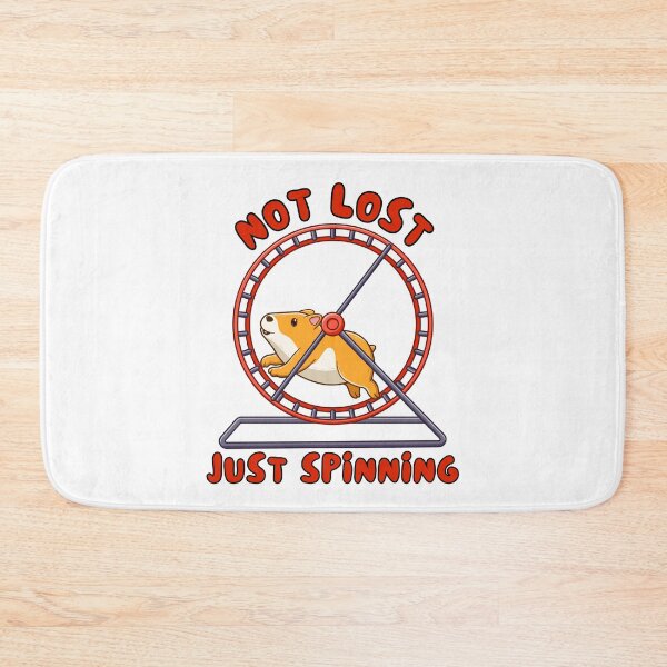 Item preview, Not lost. Just spinning - fast hamster art designed and sold by CleanDecor.