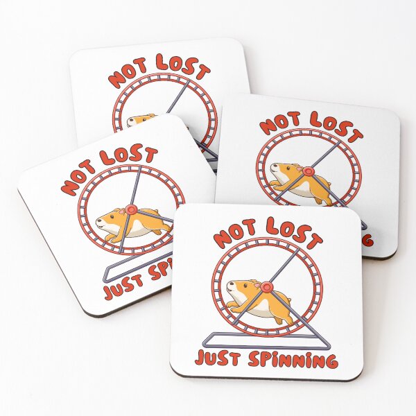 Item preview, Not lost. Just spinning - fast hamster art designed and sold by CleanDecor.