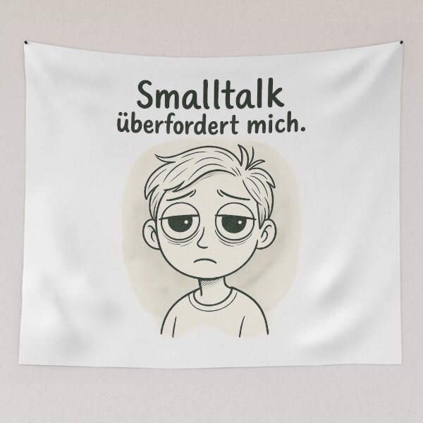 Item preview, Small talk overwhelms me – Sarcastic introvert design designed and sold by jelonkaa.