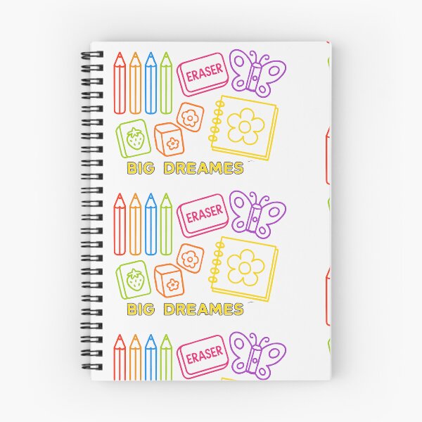 Item preview, Neon School Supplies Clipart – Butterfly Sharpener, Scented Erasers & Colored Pencils designed and sold by Aucia.