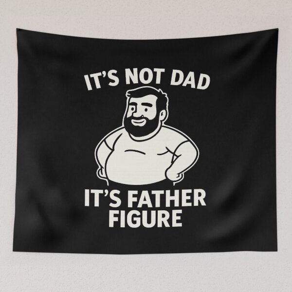 Item preview, Funny Dad Bod Shirt – Father Figure Beard Design for Men designed and sold by jelonkaa.