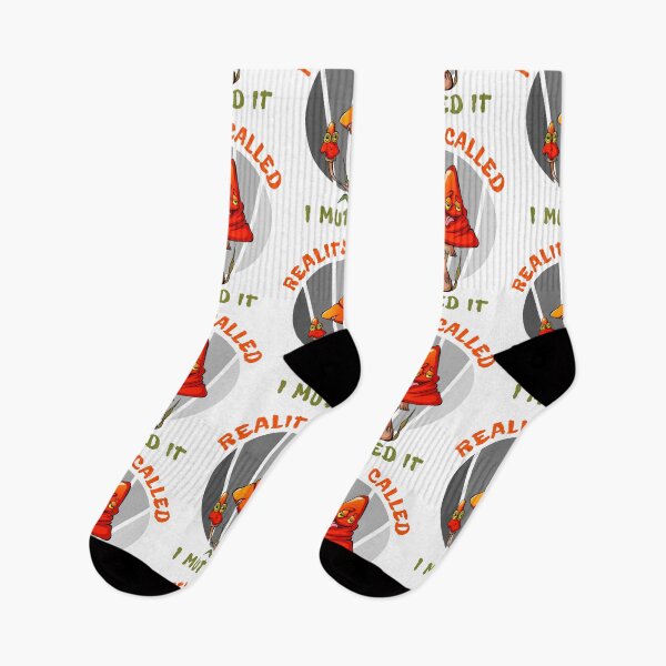 Item preview, Reality called - I muted it - mushroom based design designed and sold by CleanDecor.
