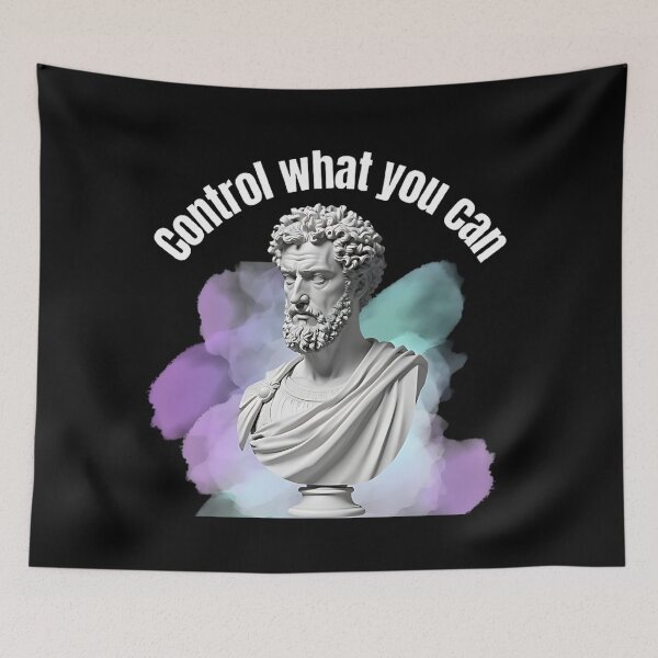Item preview, Control What You Can - Stoic Philosopher Marcus Aurelius Artwork designed and sold by LexaArtworks.
