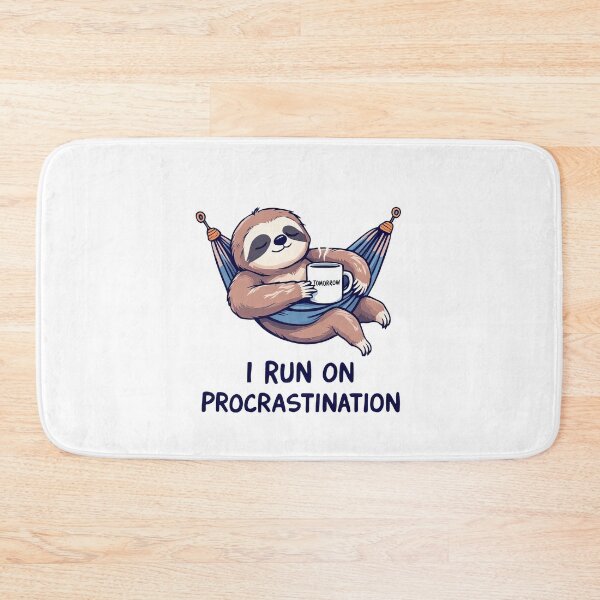 Item preview, A close up of a sloth laying in a hammock with a cup of coffee designed and sold by cafegrafis.