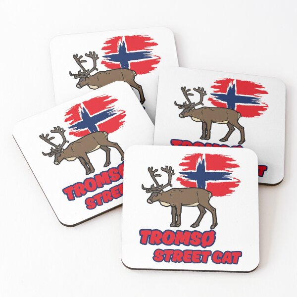 Item preview, Tromso street cat - Reindeer and Norway flag designed and sold by CleanDecor.