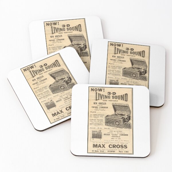 Item preview, 1960s 3D Stereo Radiogram Vintage Advert -  Mid-Century Audio Equipment Poster designed and sold by taspaul.