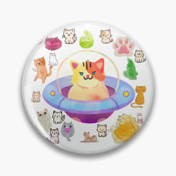 Item preview, Space Cat UFO Adventure with Cute Cats designed and sold by Diclebaybas.