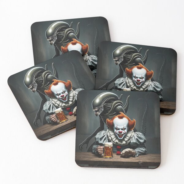 Item preview, Cold beer with Pennywise and Xenomorph designed and sold by AndrewWorld.