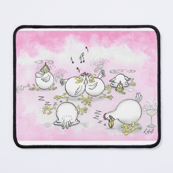 Item preview, Cartoon of drunken hens at a hen party designed and sold by Richard Fettes.
