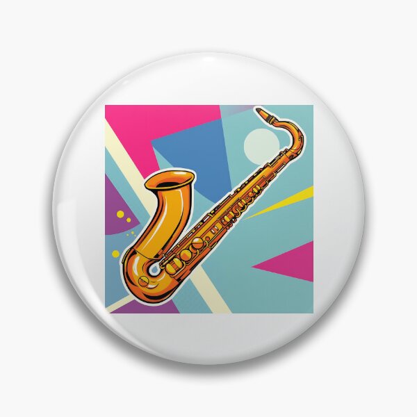 Item preview, Vibrant Pop Art Saxophone Illustration designed and sold by sharon1210.