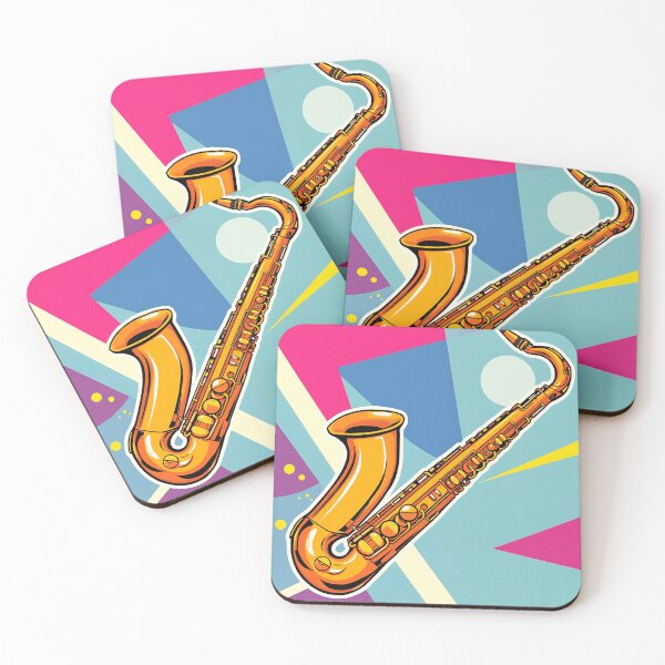 Item preview, Vibrant Pop Art Saxophone Illustration designed and sold by sharon1210.
