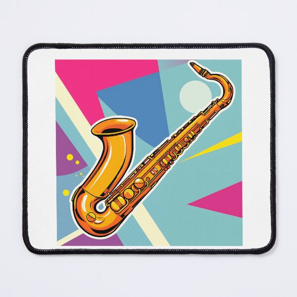 Item preview, Vibrant Pop Art Saxophone Illustration designed and sold by sharon1210.