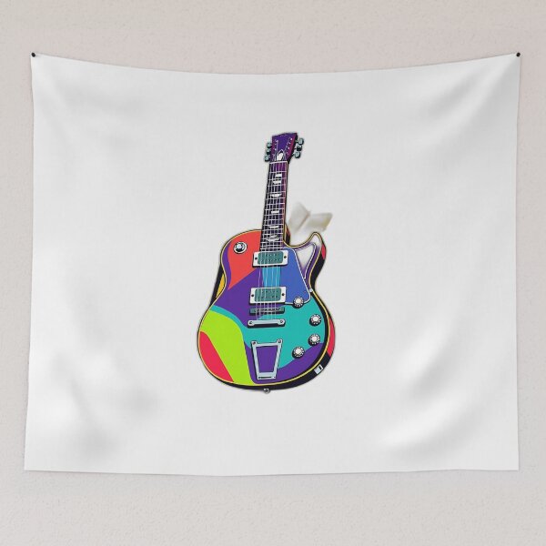 Item preview, Vibrant Pop Art Guitar Illustration designed and sold by sharon1210.