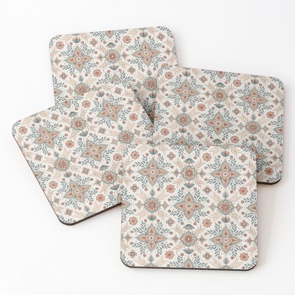 Item preview, Seamless Bohemian Floral Mosaic Pattern in Earthy Tones. designed and sold by RGShirtWorks.