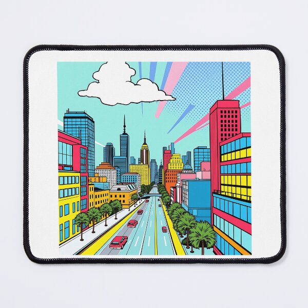 Item preview, Vibrant Pop Art Cityscape designed and sold by sharon1210.