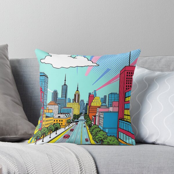 Item preview, Vibrant Pop Art Cityscape designed and sold by sharon1210.