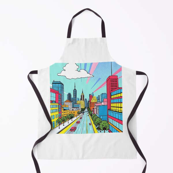 Item preview, Vibrant Pop Art Cityscape designed and sold by sharon1210.