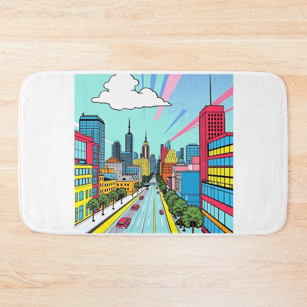 Item preview, Vibrant Pop Art Cityscape designed and sold by sharon1210.