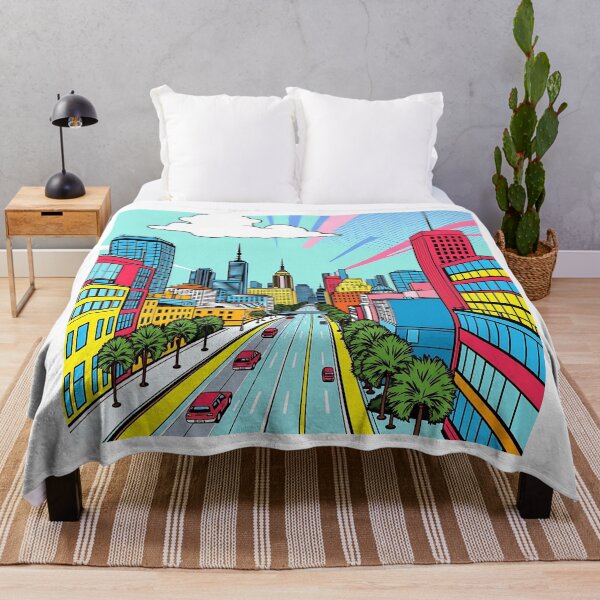 Item preview, Vibrant Pop Art Cityscape designed and sold by sharon1210.
