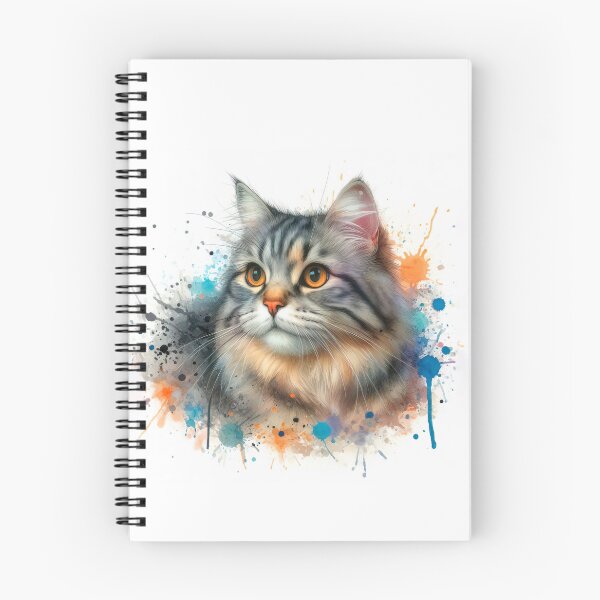 Item preview, European common cat in watercolor designed and sold by paulrommer.