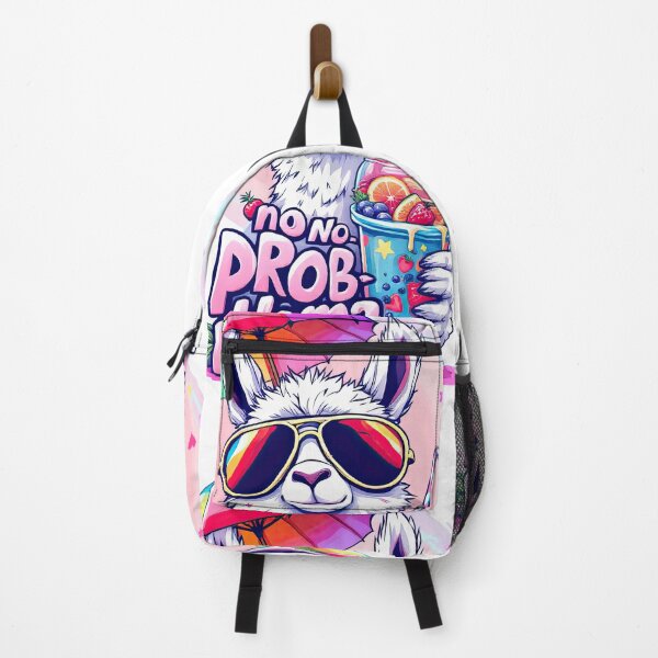 Item preview, Cartoon llama with sunglasses and umbrella holding a drink designed and sold by cafegrafis.