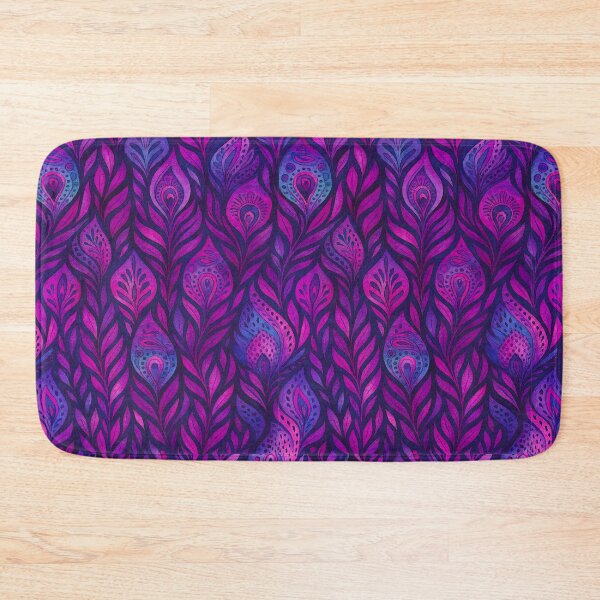 Item preview, Purple feather seamless pattern designed and sold by iSaRinRaDa.