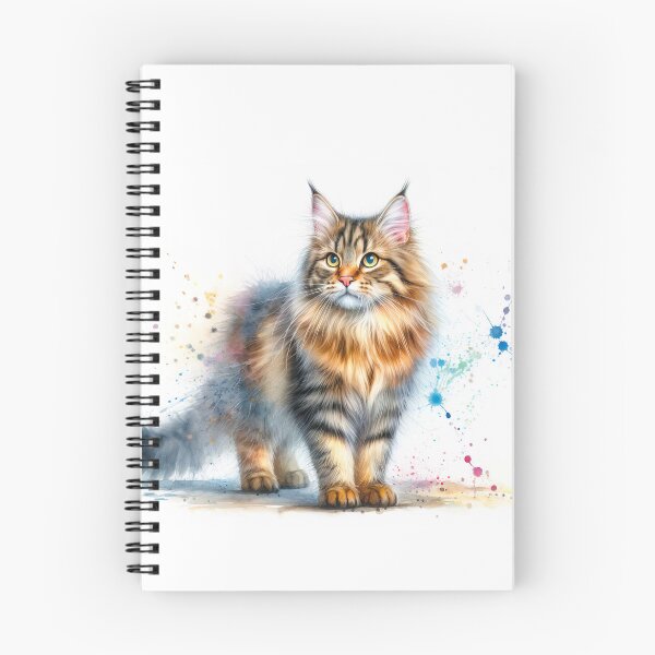 Item preview, European common cat in watercolor designed and sold by paulrommer.