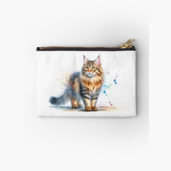 Item preview, European common cat in watercolor designed and sold by paulrommer.