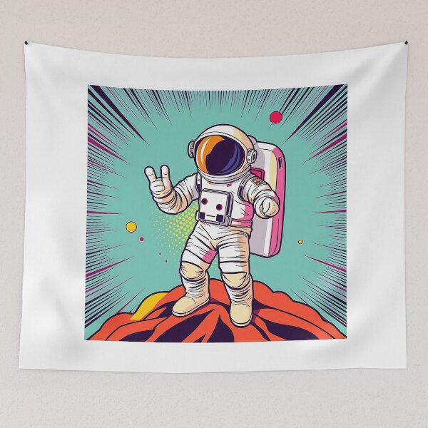 Item preview, Pop Art Astronaut Illustration designed and sold by sharon1210.