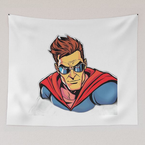 Item preview, Pop Art Superhero Illustration designed and sold by sharon1210.