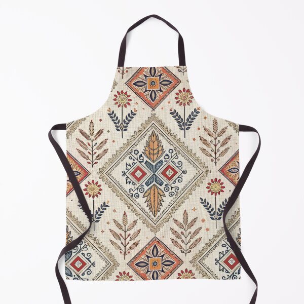 Item preview, Seamless Folk Art Pattern with Traditional Bohemian Floral and Geometric Design. designed and sold by RGShirtWorks.