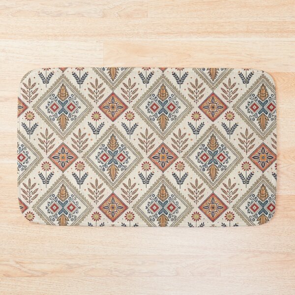 Item preview, Seamless Folk Art Pattern with Traditional Bohemian Floral and Geometric Design. designed and sold by RGShirtWorks.